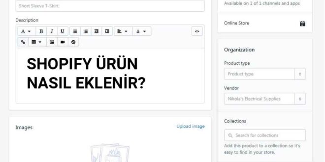 Shopify Ürün Nasıl Eklenir? Shopify Ürün Ekleme